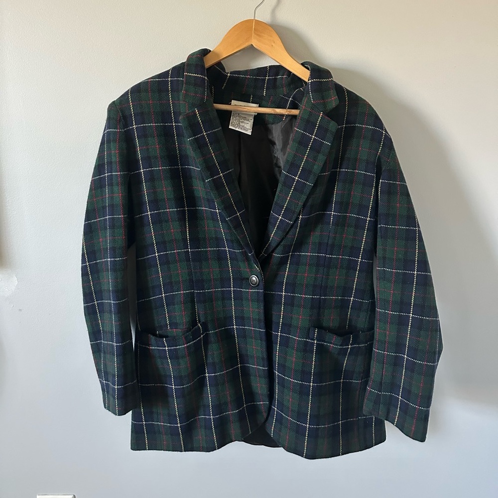 Plaid White Stag Coat